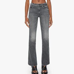 MOTHER High Waisted Runaway Train Stops Wash, Flare, Size 28